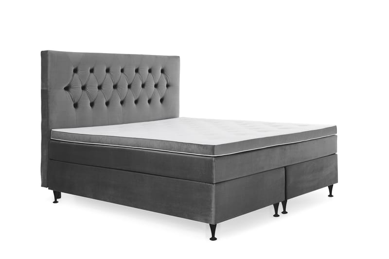 Royal Velvet Kontinentalsäng 160x200 cm - Mörkgrå - Möbler - Säng - Kontinentalsäng