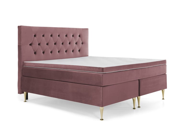 Royal Velvet Kontinentalsäng 160x200 cm - Rosa - Möbler - Säng - Komplett sängpaket