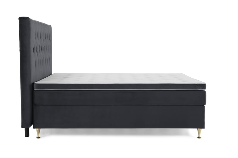 Royal Velvet Kontinentalsäng 160x200 cm - Svart - Möbler - Säng - Kontinentalsäng