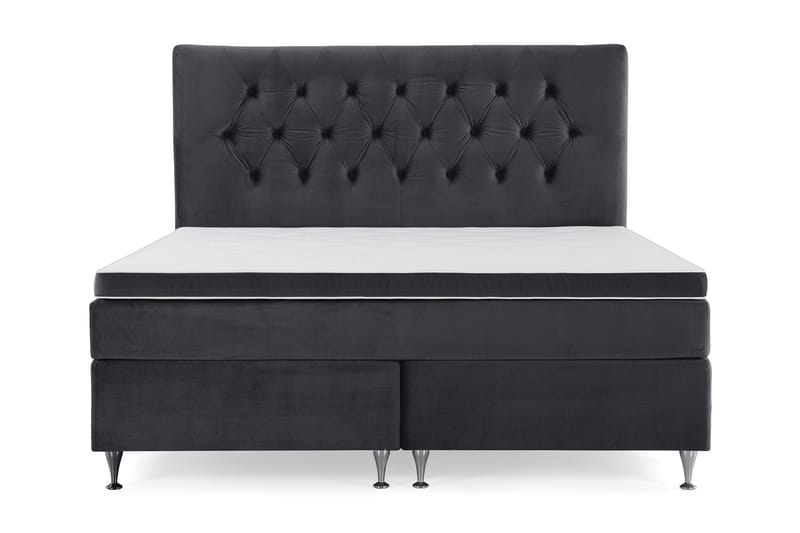 Royal Velvet Kontinentalsäng 160x200 cm - Svart - Möbler - Säng - Kontinentalsäng