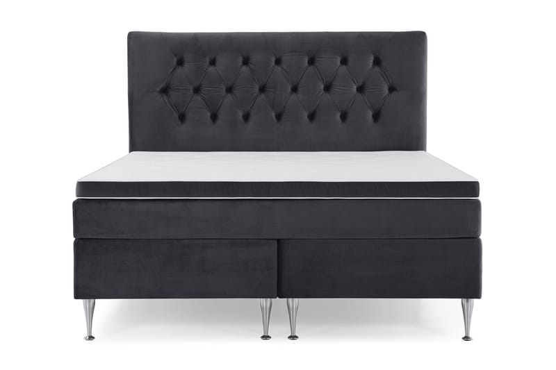 Royal Velvet Kontinentalsäng 160x200 cm - Svart - Möbler - Säng - Kontinentalsäng