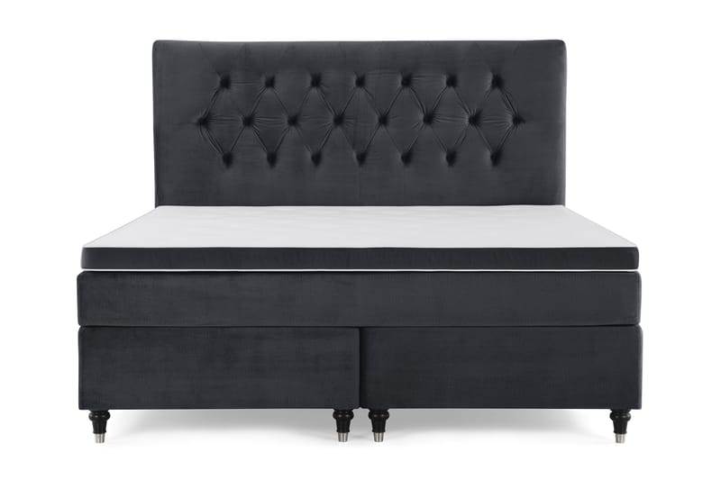 Royal Velvet Kontinentalsäng 160x200 cm - Svart - Möbler - Säng - Kontinentalsäng
