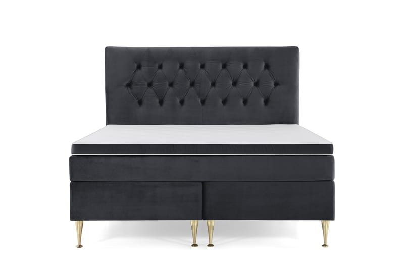 Royal Velvet Kontinentalsäng 160x200 cm, Svart