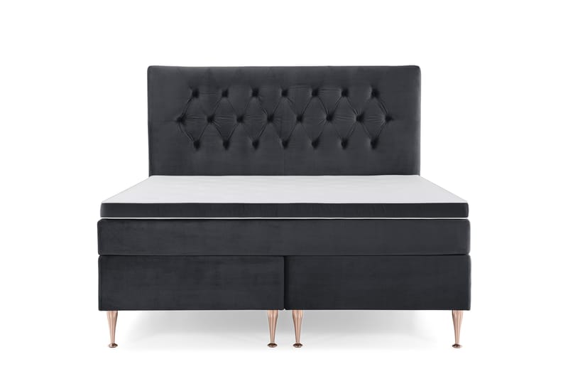 Royal Velvet Kontinentalsäng 160x200 cm - Svart - Möbler - Säng - Kontinentalsäng