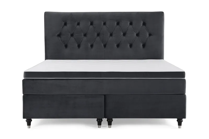 Royal Velvet Kontinentalsäng 160x200 cm - Svart - Möbler - Säng - Kontinentalsäng