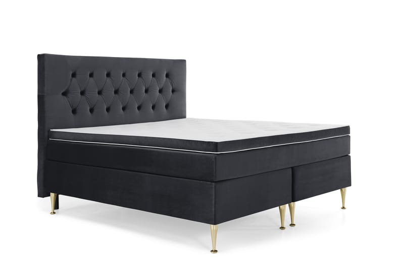 Royal Velvet Kontinentalsäng 160x200 cm - Svart - Möbler - Säng - Kontinentalsäng