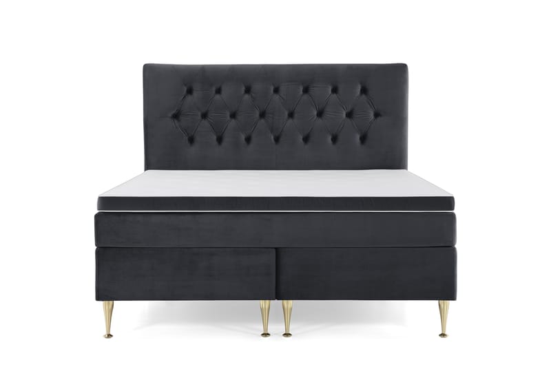 Royal Velvet Kontinentalsäng 160x200 cm - Svart - Möbler - Säng - Kontinentalsäng