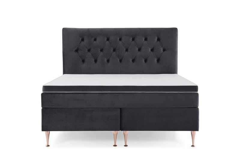 Royal Velvet Kontinentalsäng 160x200 cm - Svart - Möbler - Säng - Kontinentalsäng