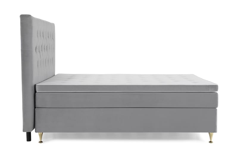 Royal Velvet Kontinentalsäng 180x200 cm - Ljusgrå - Möbler - Säng - Kontinentalsäng