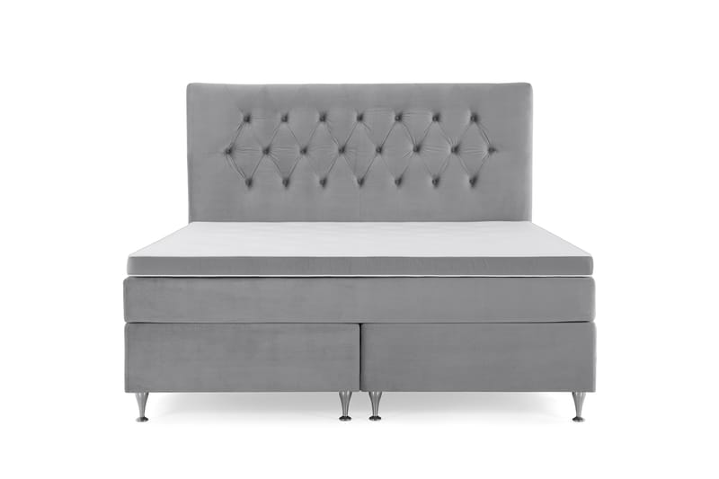 Royal Velvet Kontinentalsäng 180x200 cm - Ljusgrå - Möbler - Säng - Komplett sängpaket