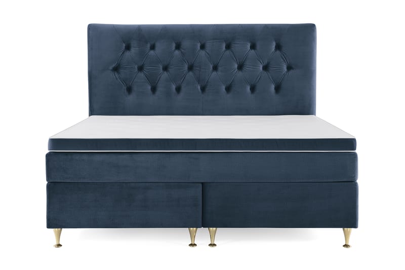 Royal Velvet Kontinentalsäng 180x200 cm - Mörkblå - Möbler - Säng - Komplett sängpaket