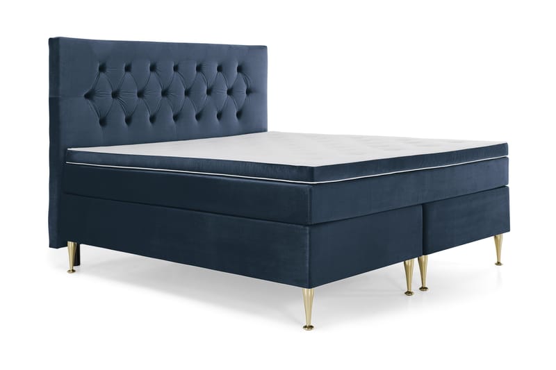 Royal Velvet Kontinentalsäng 180x200 cm - Mörkblå - Möbler - Säng - Kontinentalsäng