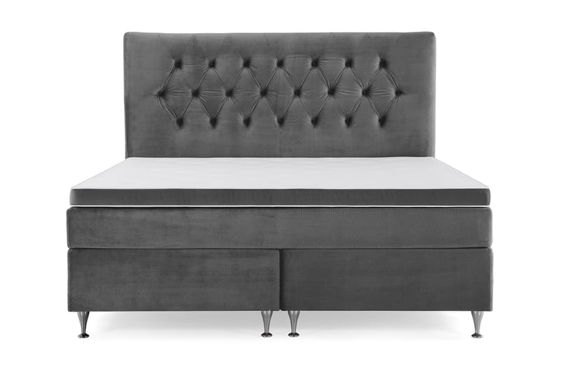 Royal Velvet Kontinentalsäng 180x200 cm - Mörkgrå - Möbler - Säng - Kontinentalsäng