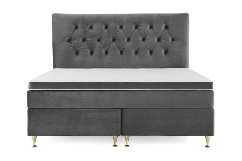 Royal Velvet Kontinentalsäng 180x200 cm - Mörkgrå - Möbler - Säng - Komplett sängpaket