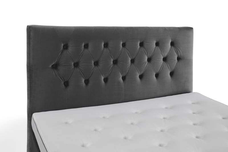Royal Velvet Kontinentalsäng 180x200 cm - Mörkgrå - Komplett sängpaket - Kontinentalsäng - Dubbelsäng