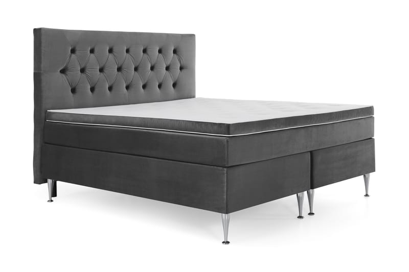 Royal Velvet Kontinentalsäng 180x200 cm - Mörkgrå - Möbler - Säng - Komplett sängpaket