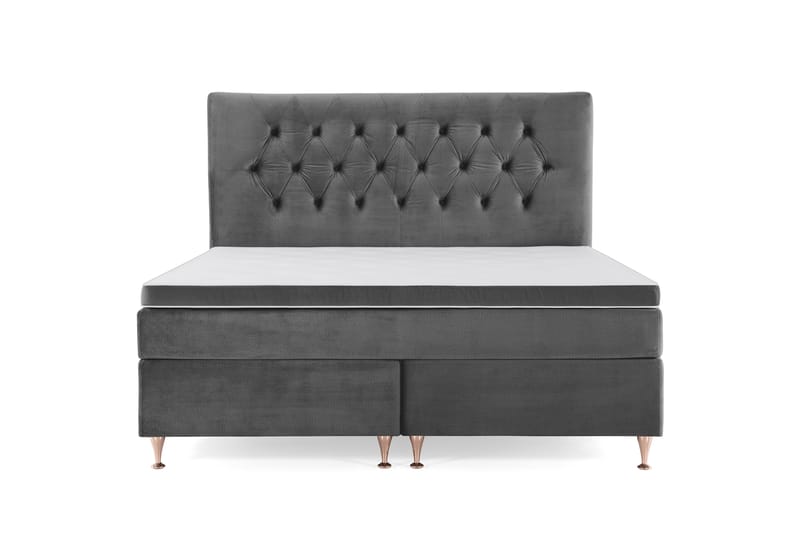 Royal Velvet Kontinentalsäng 180x200 cm - Mörkgrå - Möbler - Säng - Komplett sängpaket