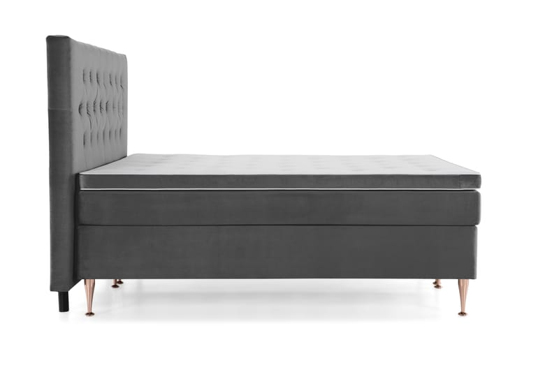 Royal Velvet Kontinentalsäng 180x200 cm - Mörkgrå - Möbler - Säng - Kontinentalsäng