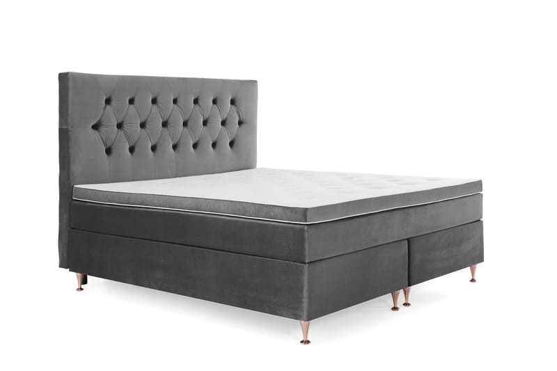Royal Velvet Kontinentalsäng 180x200 cm - Mörkgrå - Möbler - Säng - Komplett sängpaket