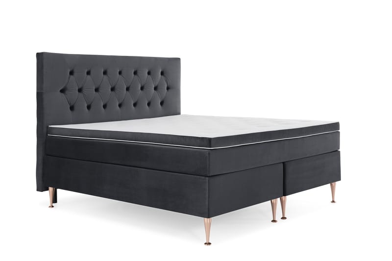Royal Velvet Kontinentalsäng 180x200 cm - Svart - Möbler - Säng - Kontinentalsäng