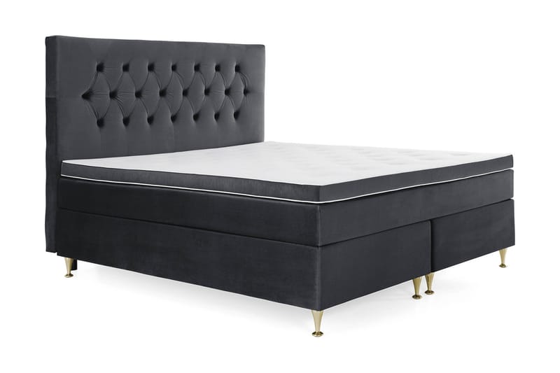 Royal Velvet Kontinentalsäng 180x200 cm - Svart - Möbler - Säng - Kontinentalsäng