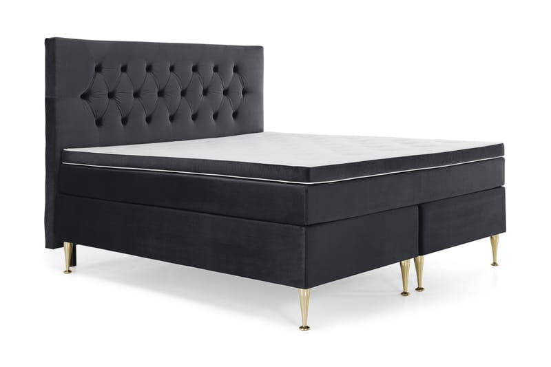 Royal Velvet Kontinentalsäng 180x200 cm - Svart - Möbler - Säng - Kontinentalsäng