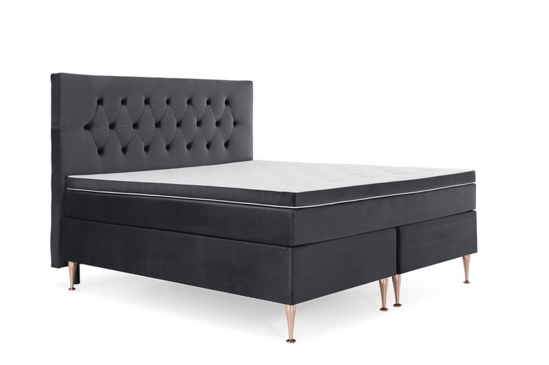 Royal Velvet Kontinentalsäng 180x200 cm - Svart - Möbler - Säng - Kontinentalsäng