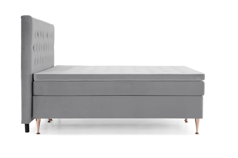 Royal Velvet Kontinentalsäng 210x210 cm - Ljusgrå - Möbler - Säng - Komplett sängpaket
