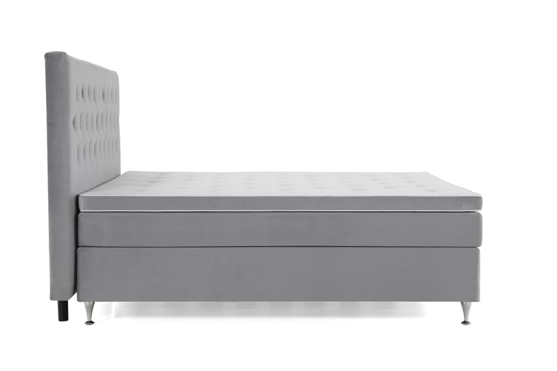 Royal Velvet Kontinentalsäng 210x210 cm - Ljusgrå - Möbler - Säng - Kontinentalsäng