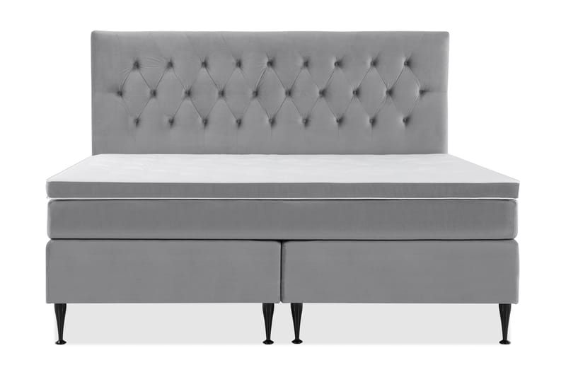 Royal Velvet Kontinentalsäng 210x210 cm - Ljusgrå - Möbler - Säng - Komplett sängpaket