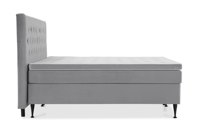 Royal Velvet Kontinentalsäng 210x210 cm - Ljusgrå - Möbler - Säng - Kontinentalsäng