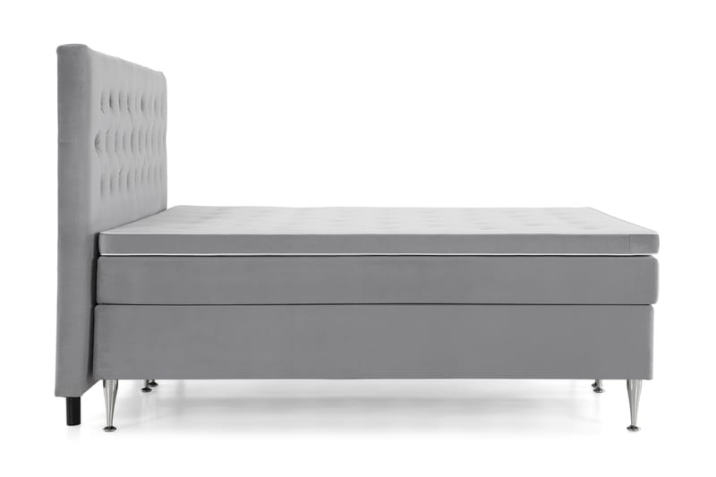 Royal Velvet Kontinentalsäng 210x210 cm - Ljusgrå - Möbler - Säng - Komplett sängpaket
