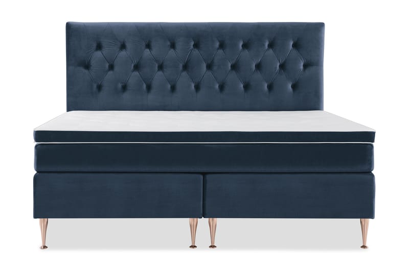 Royal Velvet Kontinentalsäng 210x210 cm - Mörkblå - Möbler - Säng - Komplett sängpaket