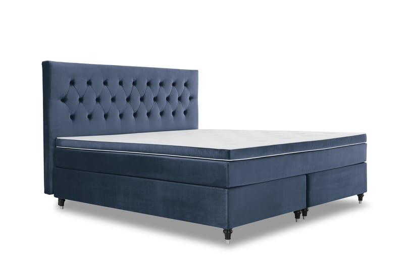 Royal Velvet Kontinentalsäng 210x210 cm - Mörkblå - Möbler - Säng - Komplett sängpaket
