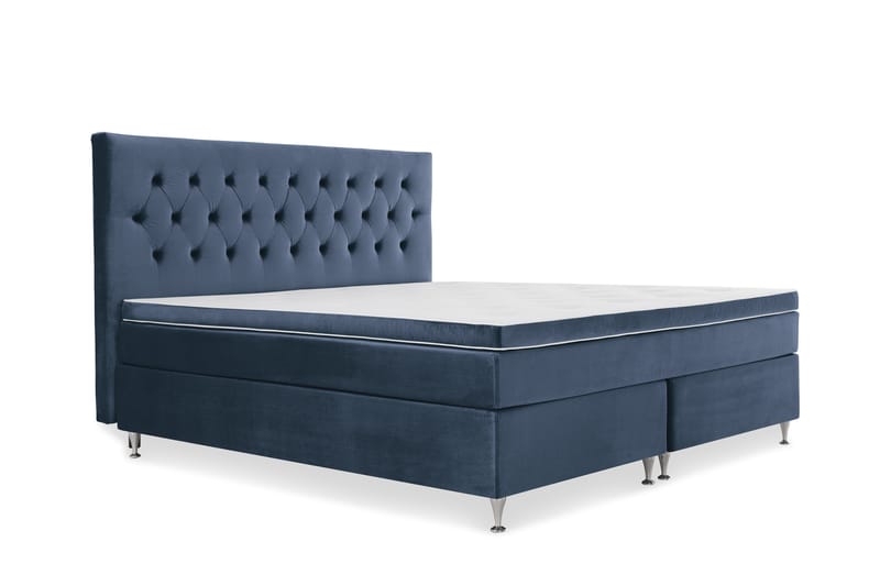 Royal Velvet Kontinentalsäng 210x210 cm - Mörkblå - Möbler - Säng - Komplett sängpaket