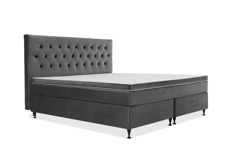 Royal Velvet Kontinentalsäng 210x210 cm - Mörkgrå - Möbler - Säng - Kontinentalsäng