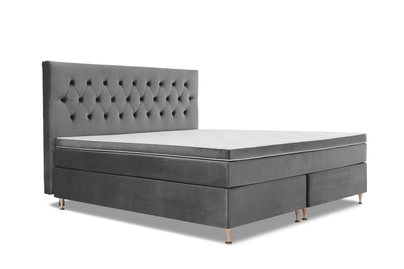 Royal Velvet Kontinentalsäng 210x210 cm - Mörkgrå - Möbler - Säng - Komplett sängpaket