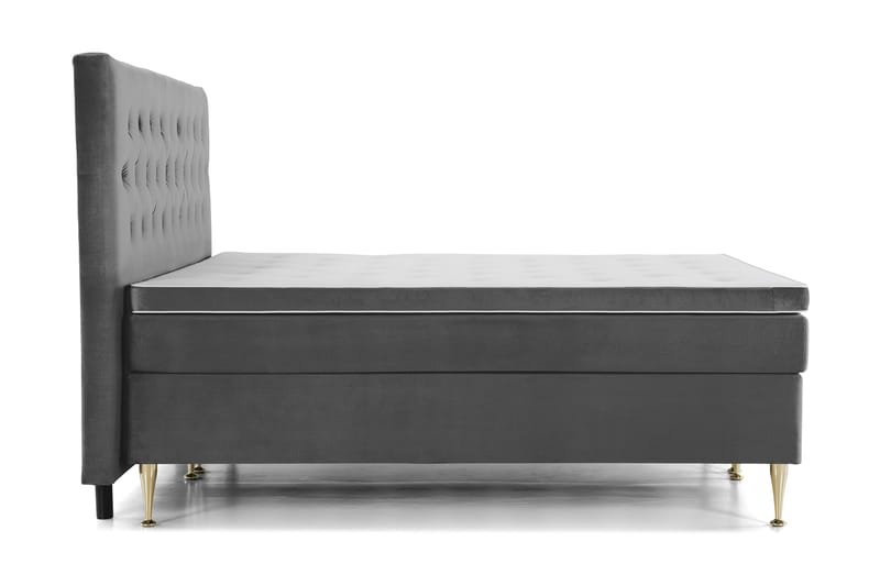 Royal Velvet Kontinentalsäng 210x210 cm - Mörkgrå - Möbler - Säng - Kontinentalsäng