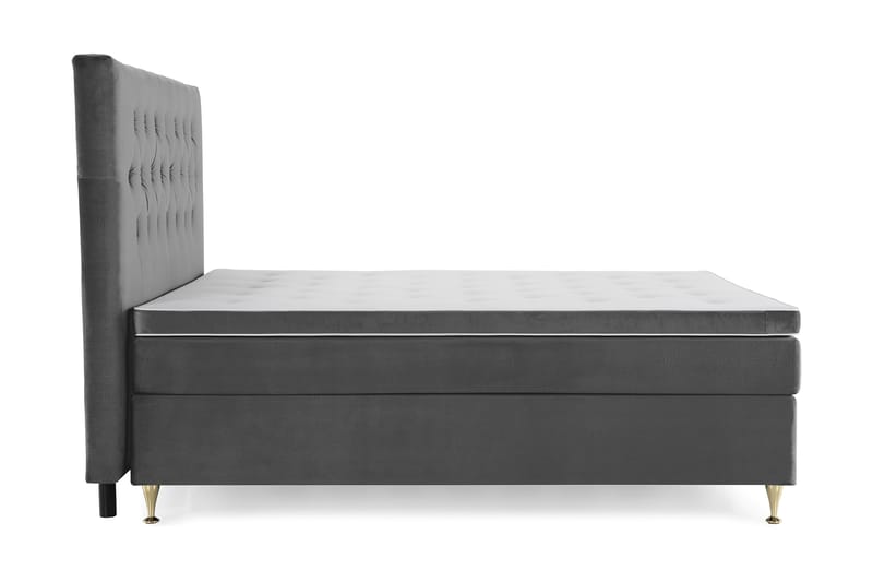 Royal Velvet Kontinentalsäng 210x210 cm - Mörkgrå - Möbler - Säng - Kontinentalsäng
