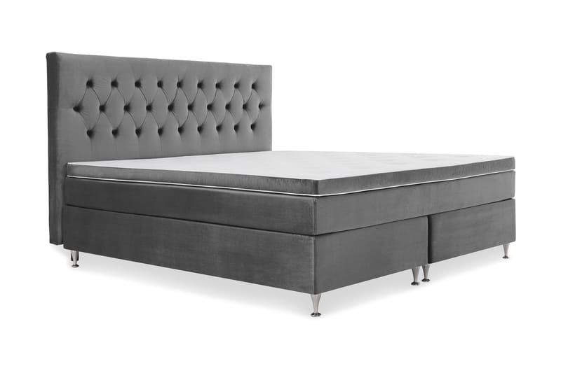 Royal Velvet Kontinentalsäng 210x210 cm - Mörkgrå - Möbler - Säng - Kontinentalsäng
