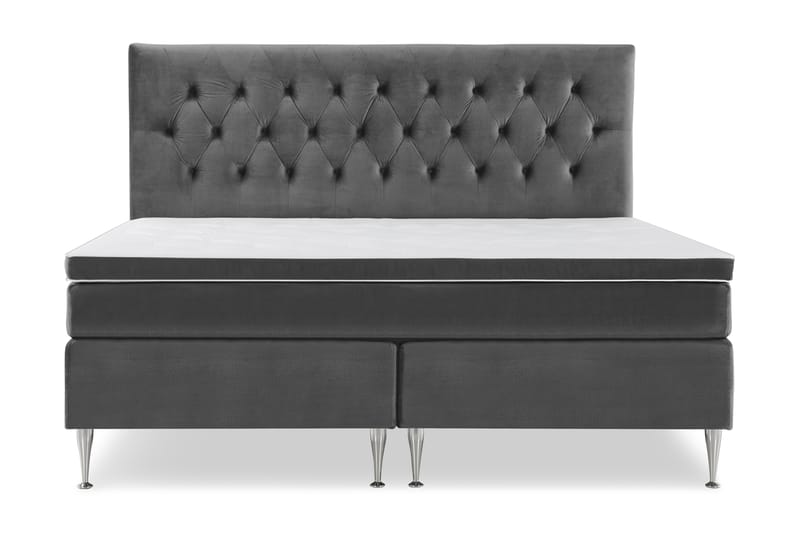 Royal Velvet Kontinentalsäng 210x210 cm - Mörkgrå - Möbler - Säng - Kontinentalsäng