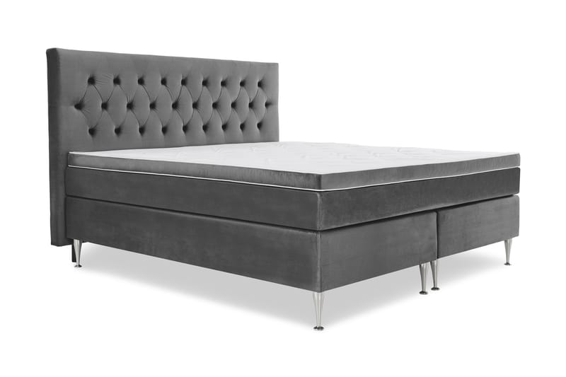 Royal Velvet Kontinentalsäng 210x210 cm - Mörkgrå - Möbler - Säng - Kontinentalsäng