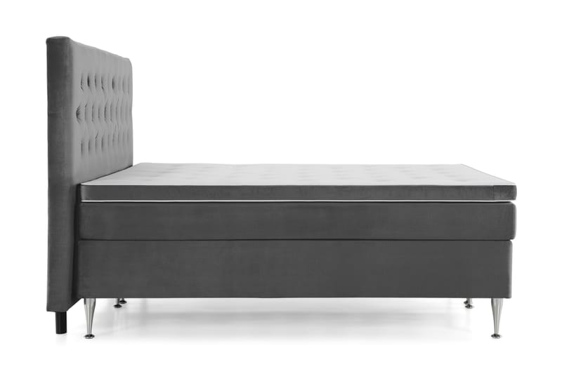 Royal Velvet Kontinentalsäng 210x210 cm - Mörkgrå - Möbler - Säng - Kontinentalsäng