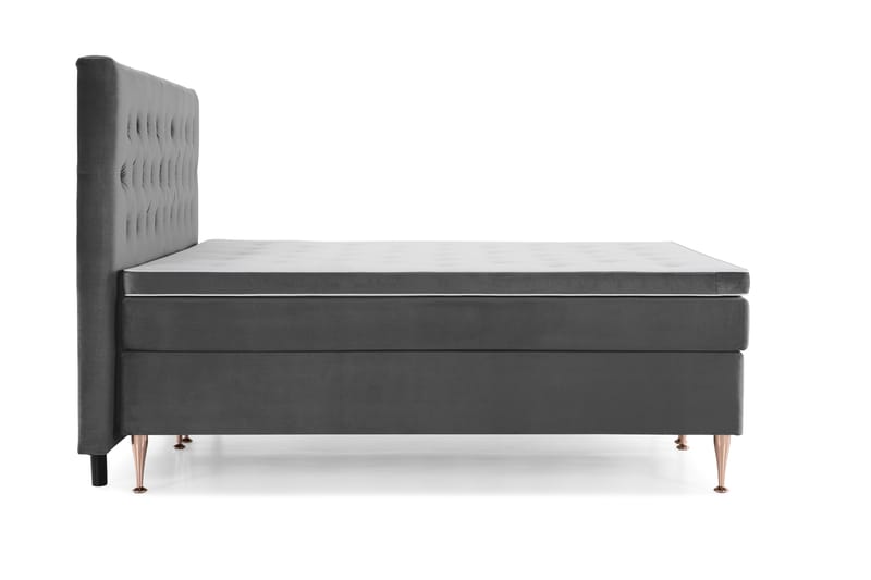 Royal Velvet Kontinentalsäng 210x210 cm - Mörkgrå - Möbler - Säng - Kontinentalsäng