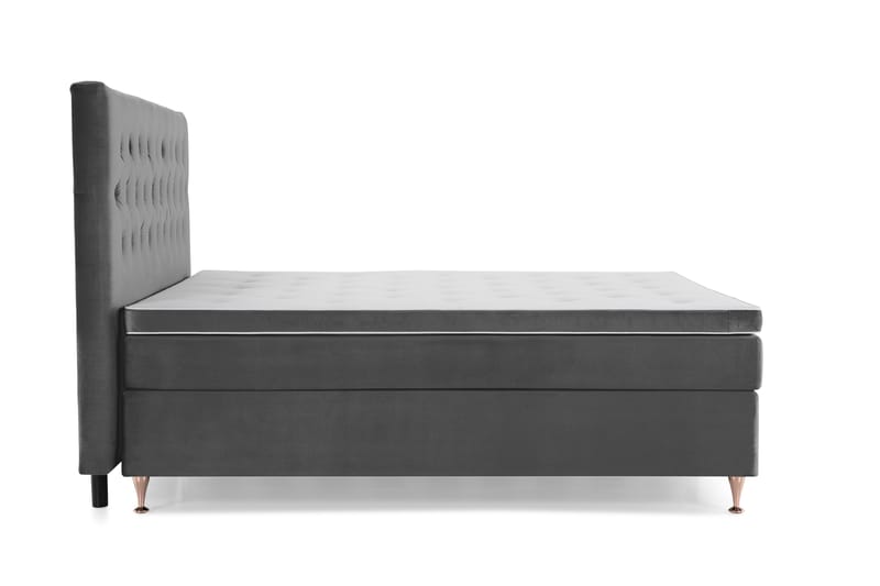 Royal Velvet Kontinentalsäng 210x210 cm - Mörkgrå - Möbler - Säng - Komplett sängpaket