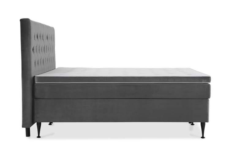 Royal Velvet Kontinentalsäng 210x210 cm - Mörkgrå - Möbler - Säng - Komplett sängpaket