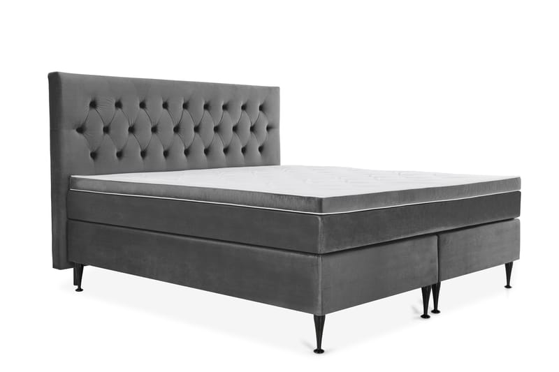 Royal Velvet Kontinentalsäng 210x210 cm - Mörkgrå - Möbler - Säng - Komplett sängpaket