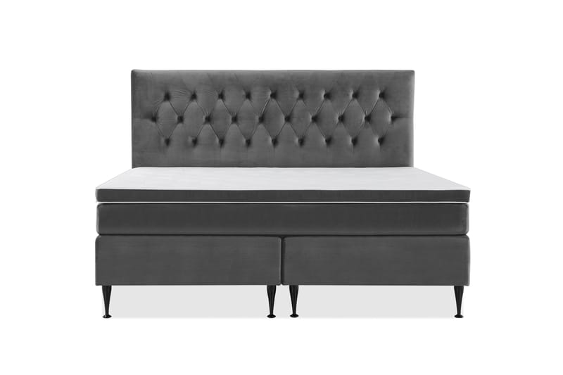 Royal Velvet Kontinentalsäng 210x210 cm - Mörkgrå - Möbler - Säng - Komplett sängpaket