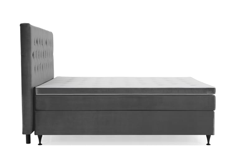 Royal Velvet Kontinentalsäng 210x210 cm - Mörkgrå - Möbler - Säng - Kontinentalsäng