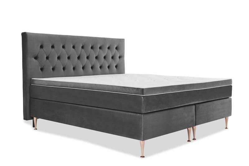 Royal Velvet Kontinentalsäng 210x210 cm - Mörkgrå - Möbler - Säng - Kontinentalsäng